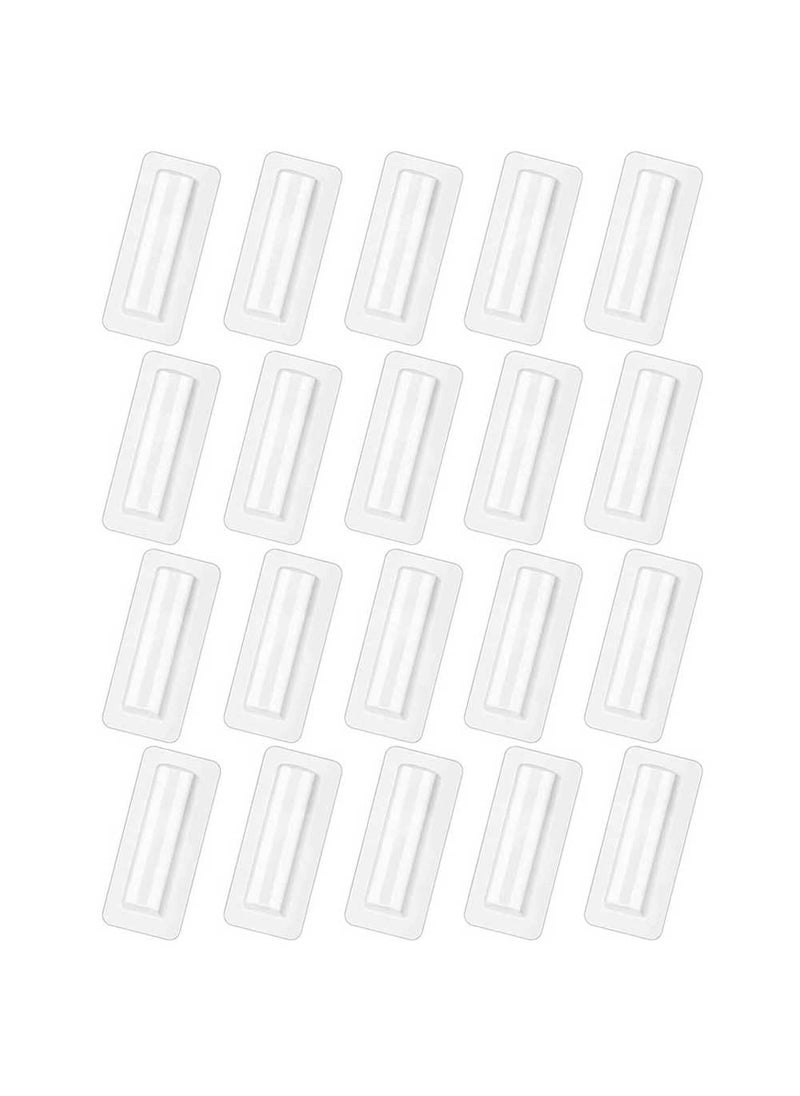 Teensery 20 Pcs Money Card Holder Clear Plastic Lip Balm Pouches Lipstick Holder Money Cash Cards Domes with Double Side Tape for DIY Crafts Making Supplies 