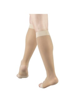 Truform Sheer Compression Stockings, 15-20 mmHg, Women's Knee High Length, Open Toe, 20 Denier, Medium (1 Pair)  - Image 5