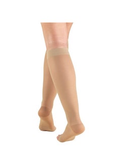 Truform Sheer Compression Stockings, 15-20 mmHg, Women's Knee High Length, Open Toe, 20 Denier, Medium (1 Pair)  - Image 3