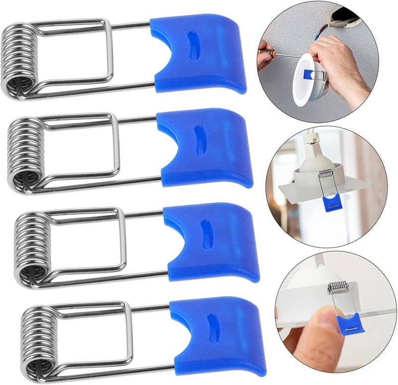 Recessed Light Spring Clips 100Pcs Durable Retaining Clamps for Tube and Panel Lights Replacement - Image 4