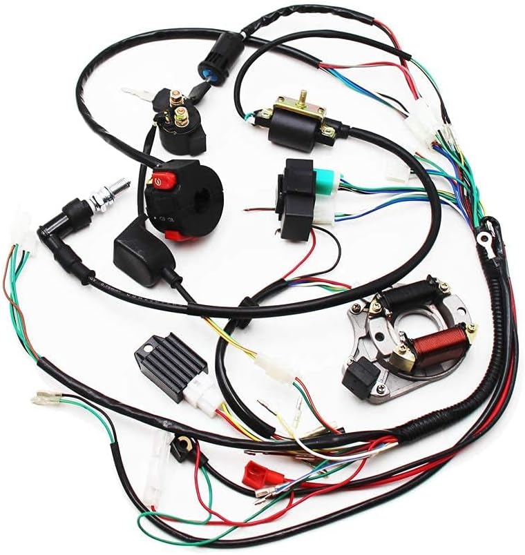PRO BAT حزمة الأسلاك الكهربائية الكاملة PRO BAT CDI لفائف المغناطيس والمولد لـ 50cc 70cc 90cc 110cc 125cc ATV دراجة رباعية - Image 3
