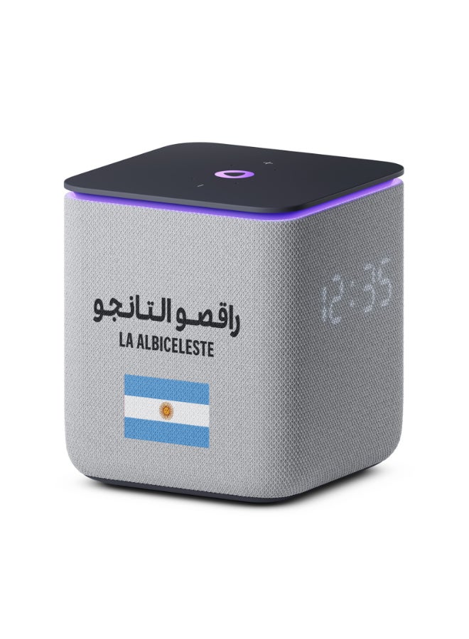 ياسمينة مكبر صوت ذكي Yango Yasmina Midi إصدار كرة القدم المحدود، عربي إنجليزي، 24 واط صوت، محور منزل ذكي Zigbee، يتضمن غلاف جامع وحزمة ملصقات - Image 1