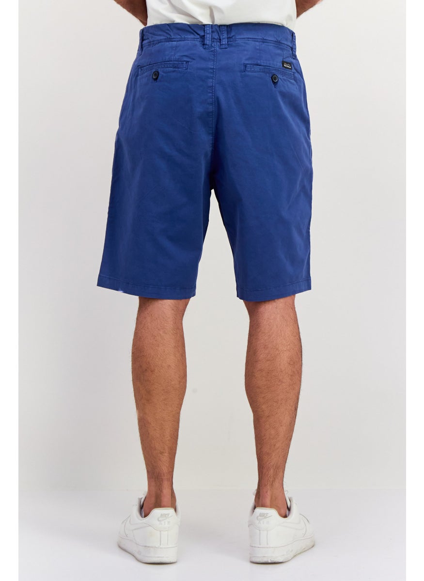 QUIKSILVER - Men Solid Chino Shorts, Blue - Image 1