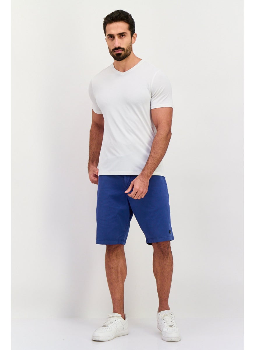 QUIKSILVER - Men Solid Chino Shorts, Blue - Image 1