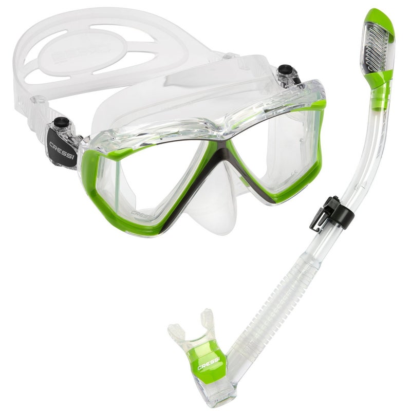 Cressi Pano 4 & Supernova Dry (Clear/Lime) - Image 1