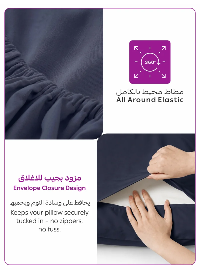 Donetella 200 X 200 Cm 4-Piece Super King Bed Sheet Set – Fits 200×200+35 cm – Ultra Soft Brushed Microfiber – Extra Deep Pocket, Secure Elastic All Around – 1 Flat Sheet, 1 Fitted Sheet & 2 Pillowcases, All-Season Comfort – Wrinkle & Fade Resistant, Hypoallergenic  | Best Price UAE