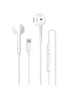 Lightning Headphone Wired Built-in Microphone & Volume Control in-Ear Stereo Headset Compatible with iPhone