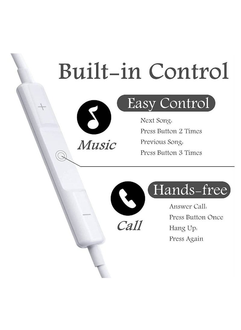 GO-DES - Lightning Headphone Wired Built-in Microphone & Volume Control in-Ear Stereo Headset Compatible with iPhone - Image 1