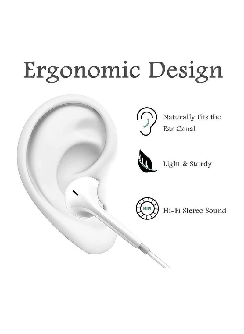 GO-DES - Lightning Headphone Wired Built-in Microphone & Volume Control in-Ear Stereo Headset Compatible with iPhone - Image 1