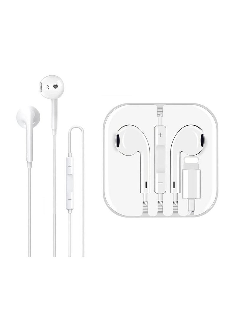 GO-DES - Lightning Headphone Wired Built-in Microphone & Volume Control in-Ear Stereo Headset Compatible with iPhone - Image 1