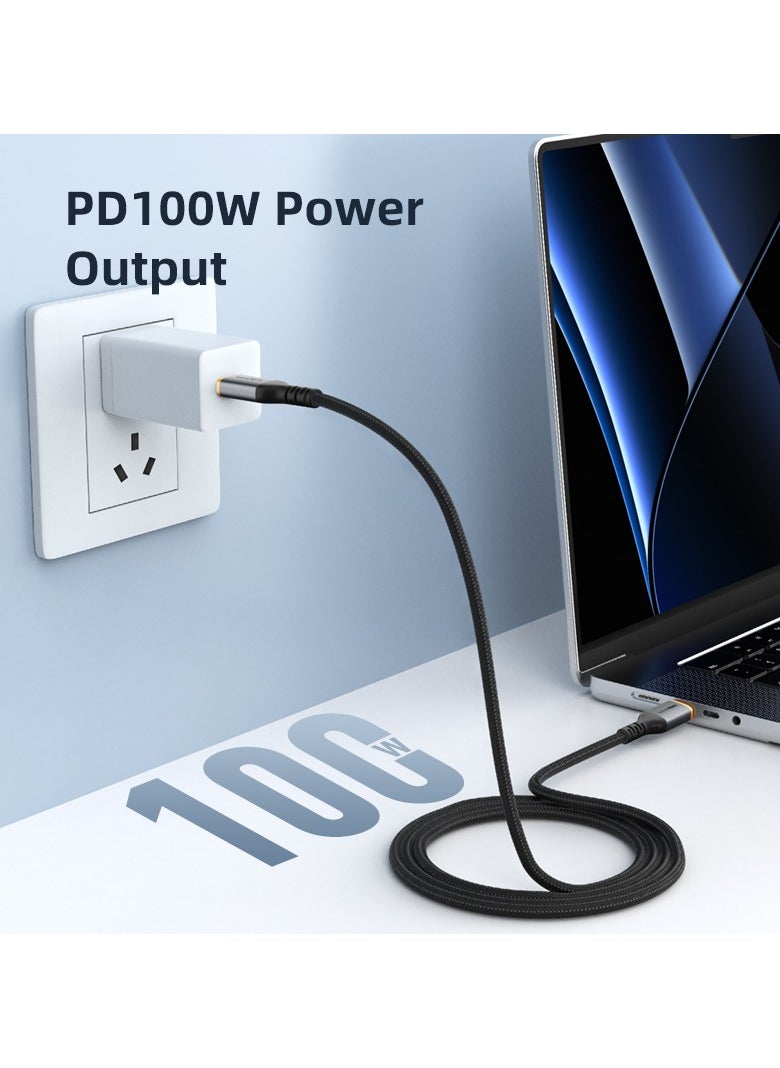 CABLETIME 100w Fast Charging USB-C to USB-C (1 Meters) Nylon Braided Cable with E-Marker chip, 20V/5A, Support QC4.0/PD3.0, (RoHS2, REACH, USB-IF) Compliance, 2-Years Warranty - pzsku/Z25A12E8699AD1433320EZ/45/_/1736769394/289a16d5-91ff-43c8-9c5f-6eacfd098ee9