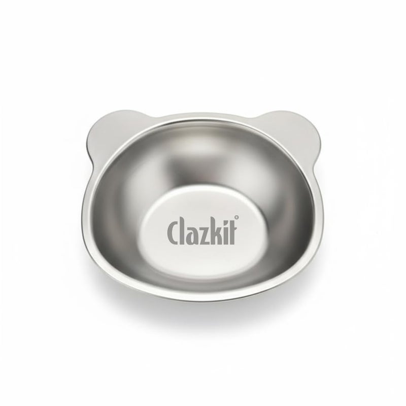 Clazkit Stainless Steel Micky Plate for Kids, Perfect for Small Meals, Snacks, or Mini Meals, Dinner Plates for Baby - Unbreakable Dinner Plates - Ideal for Birthday, Return Gifting - Tot Plate - Image 1