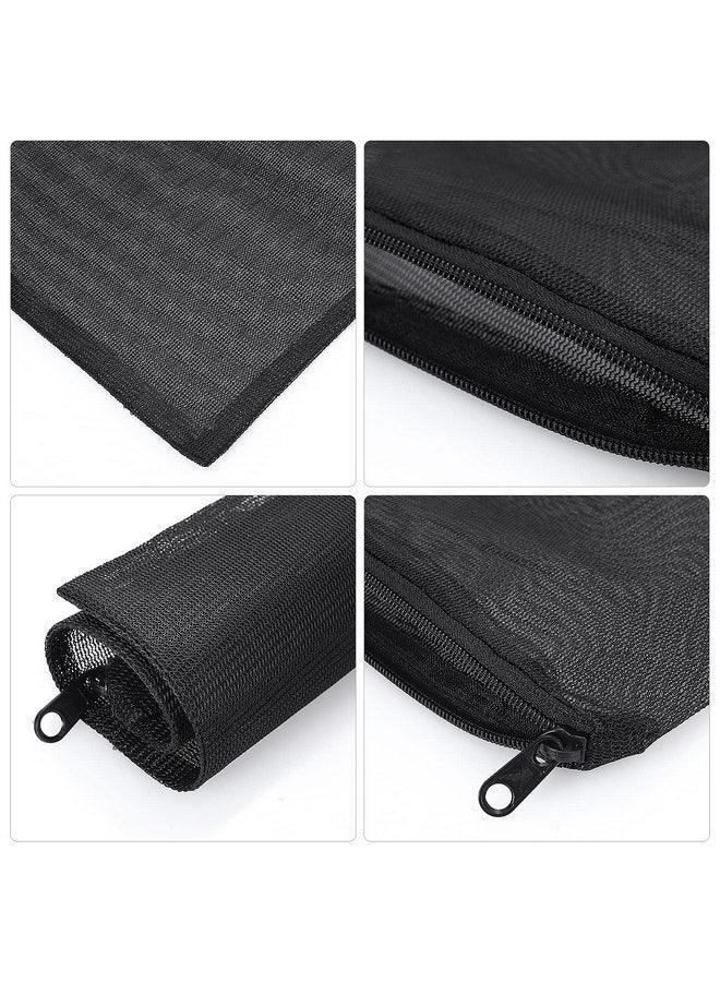 COBEE cobee Aquarium Filter Bags, 10Pcs Aquarium Filter Media Bags with Zipper Fish Tank Media Mesh Filter Bag High Flow Fine Mesh Net Reusable Bags for Activated Carbon, Biospheres (10pcs Black) - Image 5