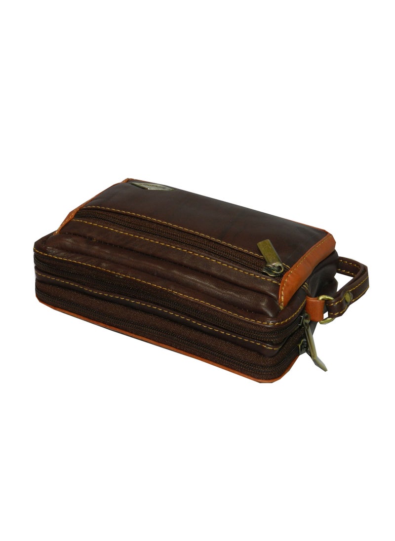 LAVERI LEATHER - Laveri Genuine Leather Designer Hand Pouch For Travel - Image 1