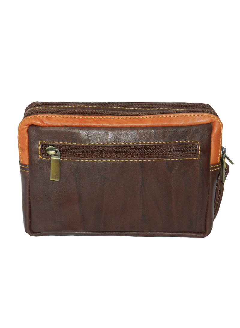 LAVERI LEATHER - Laveri Genuine Leather Designer Hand Pouch For Travel - Image 1