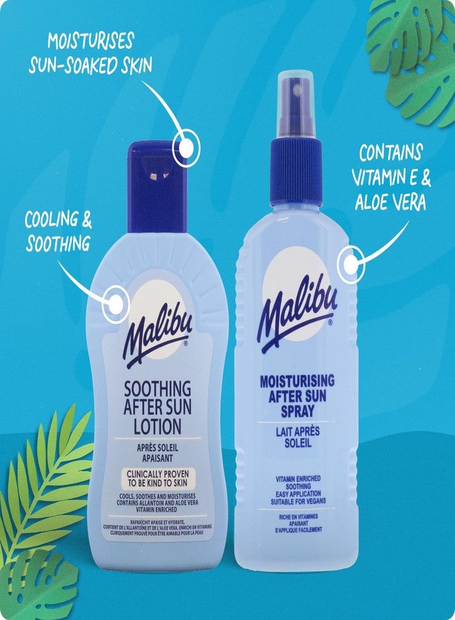 Malibu After Sun Lotion 13.5 fl oz – Cooling Aloe Vera & Vitamin E Moisturizer for Sunburn Relief, Hydrating Post Sun Care for Face & Body, Fast-Absorbing, Made in UK - Image 2