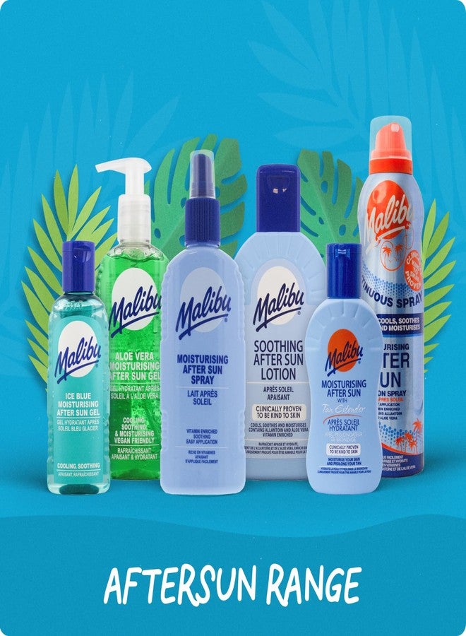 Malibu After Sun Lotion 13.5 fl oz – Cooling Aloe Vera & Vitamin E Moisturizer for Sunburn Relief, Hydrating Post Sun Care for Face & Body, Fast-Absorbing, Made in UK - Image 5