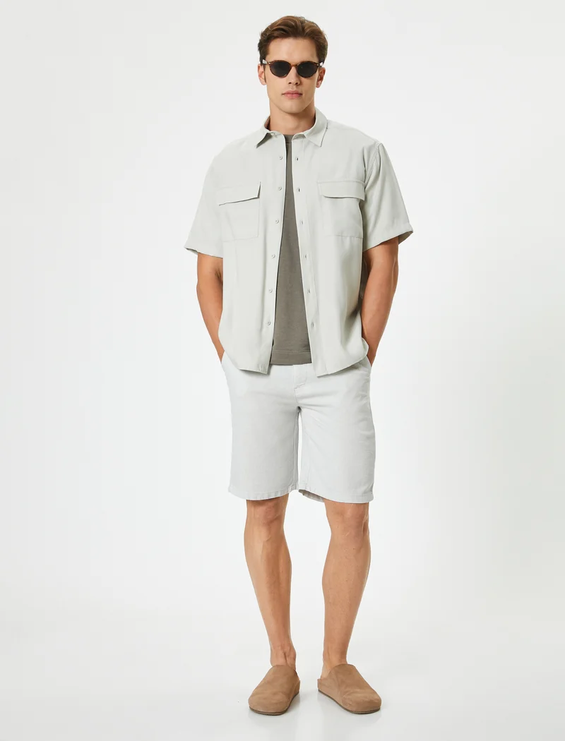 كوتون Bermuda Shorts