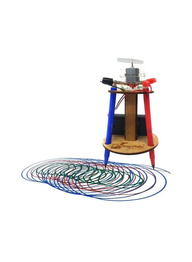StepsToDo StepsToDo Make Doodling Robot | Vibrating Robot Science Kit | Make Art Making Vibrating Robot | Scribbling Robot Making Kit | Science Activity Kit | DIY Activity Kit. STEM Learning Kit (Multicolour).  - Image 2