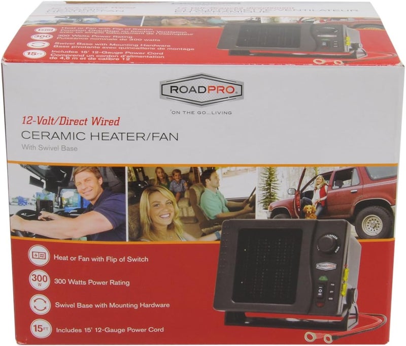 RoadPro 12v RPSL-681 12-volt Ceramic Heater/fan - Image 3