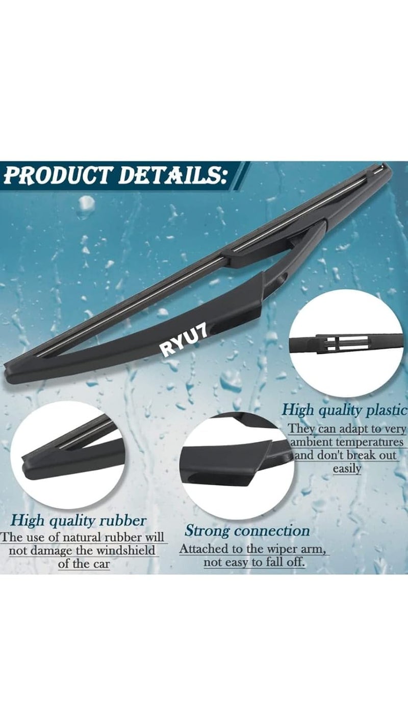 RYU7 Rear Wiper Only Blade Exact Fit Design Compatible With Nexon (Pack Of 1) - Image 2