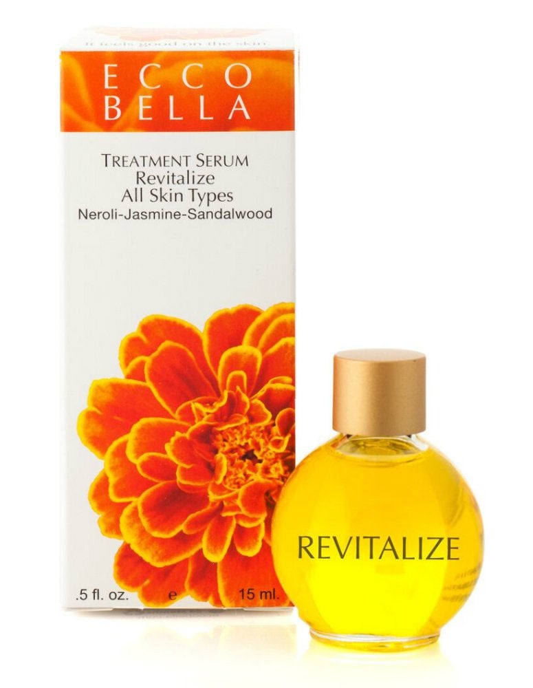 Ecco Bella Treatment Serum Revitalize  Perfect for Face on Hair  Scalp or as a Fine Perfume on your Neck  Wrists  Recommended for Sensitive Rosacea  All Skin Types  15ml