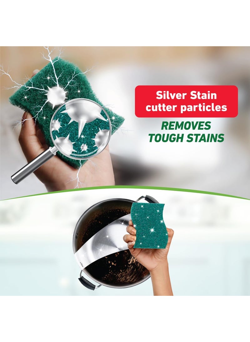 Scotch Brite ScotchBrite Silver Sparks Scrub Pad 275x4 Pack of 6  - Image 5