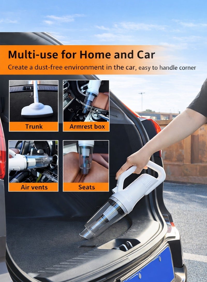 SUITU 4-in-1 Cordless Stick & Handheld Vacuum Cleaner, 120W 12000Pa Powerful Suction, LED Light, Rechargeable Lightweight Vacuum with Washable Filter for Home, Car, Carpet & Pet Hair - Image 3