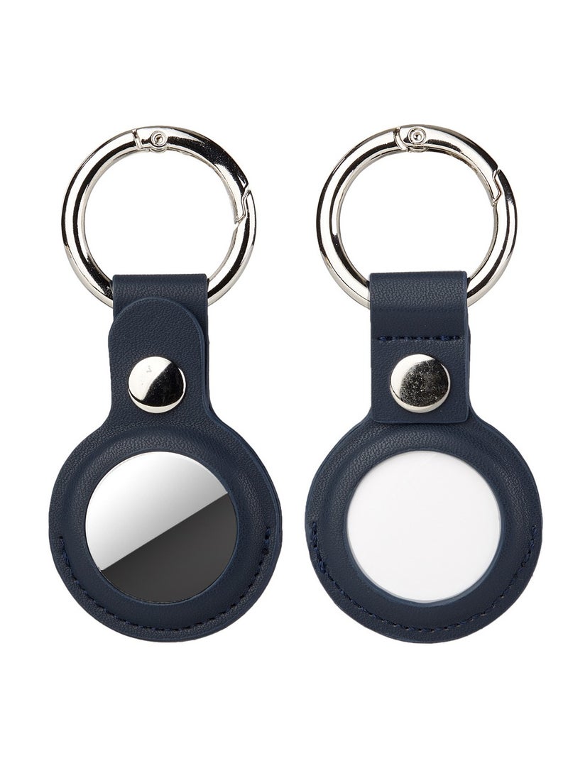 Jomo Store - 4-Pack Leather Keychain Cases for Apple AirTags: Multi-Color Protective Covers with AirTag Key Rings, Compatible with Apple AirTag Dog Collars - Image 1
