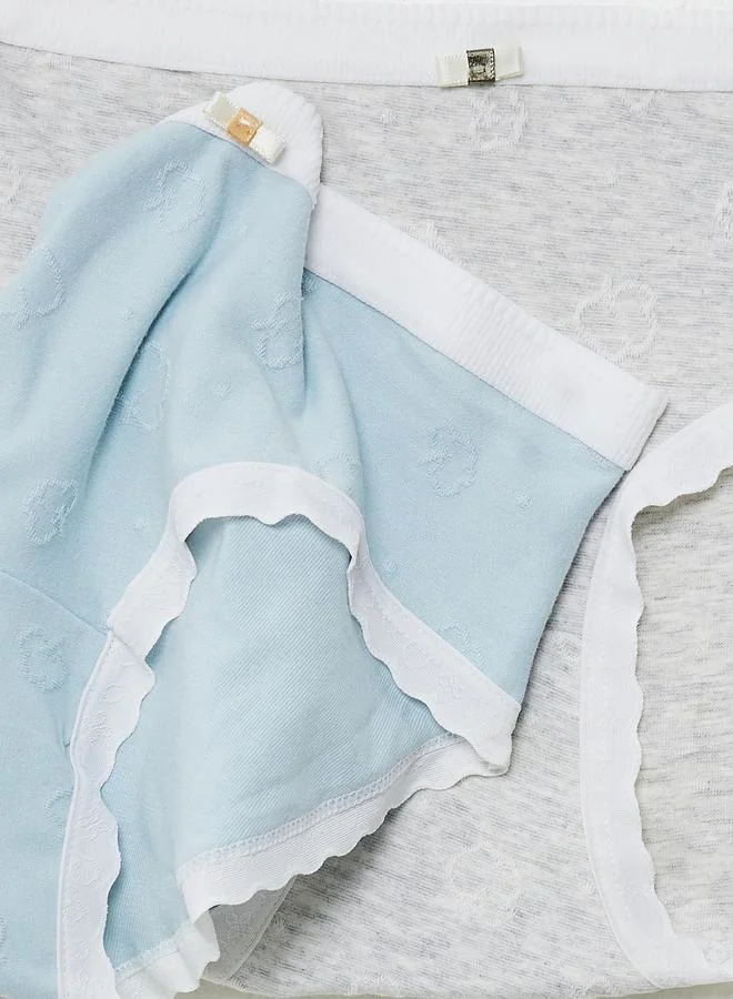 Styli Styli Pack of 2 - Girls Contrast Trim Briefs