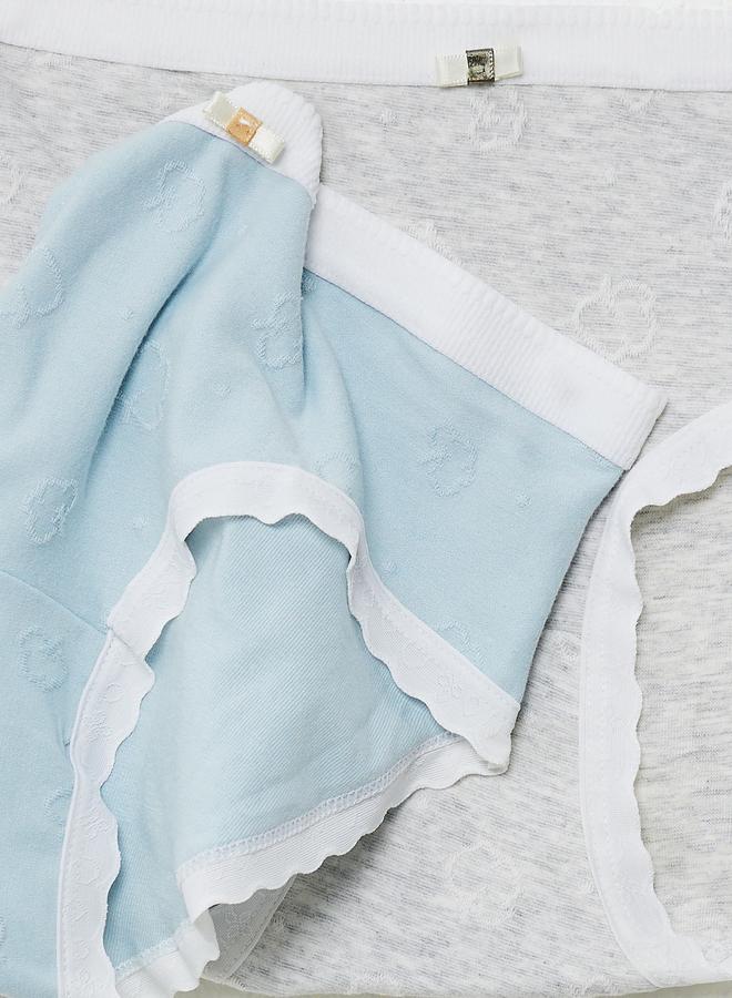 Styli Pack Of 2 - Girls Contrast Trim Briefs - Image 4
