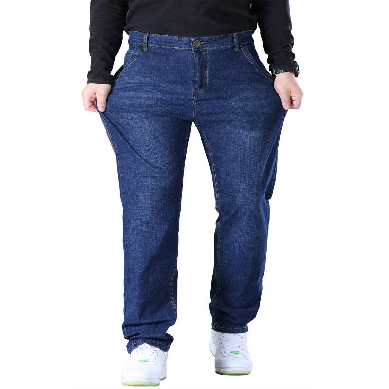 Unisex Classic Denim Jeans Loose Fit Daily Outdoor Wear - Image 3