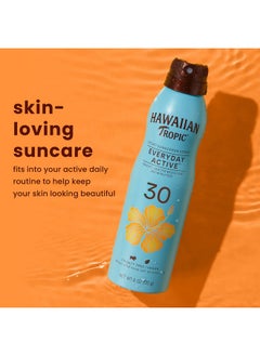 Hawaiian Tropic Hawaiian Tropic Everyday Active Clear Spray Sunscreen Spf 30 6Oz ; Hawaiian Tropic Sunscreen Spf 30 Sunblock Oxybenzone Free Sunscreen Spray On Sunscreen Body Sunscreen Spray Spf 30 6Oz  - Image 4