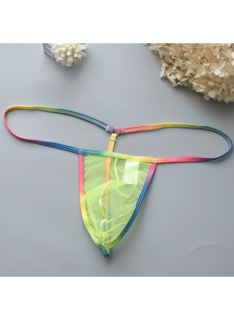 Generic - Spicy Mesh G-String Underwear for Men B904 Yellow - Image 1