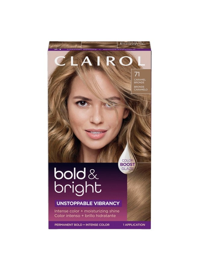 CLAIROL Bold & Bright Permanent Hair Dye 71 Caramel Bronde Hair Color Pack Of 1 - Image 1