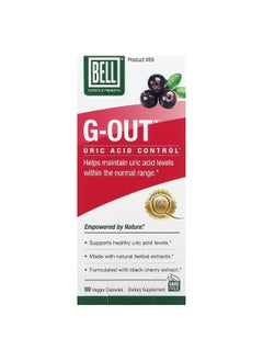 Bell Lifestyle Bell Lifestyle, G-Out, Uric Acid Control, 60 Veggie Capsules  - Image 1