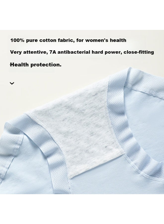 Ordifen Ordifen 3-pack High-waisted Pure Cotton Light Tummy Control High Elasticity Seamless Plus Size Women's Underwear  - Image 3
