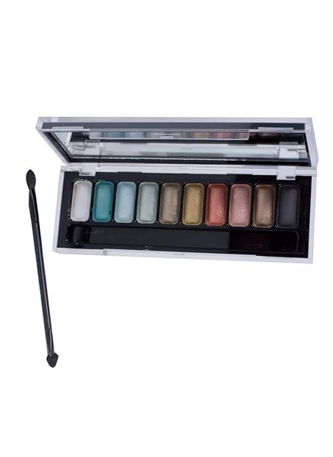 Paris 10 Colors Eyeshadow Palette 2 Sided Long Brush With Mirror - pzsku/Z25A1F3F2DBA2ECB88E24Z/45/_/1723295733/813f5112-73aa-49ce-9685-82e9aef77d00