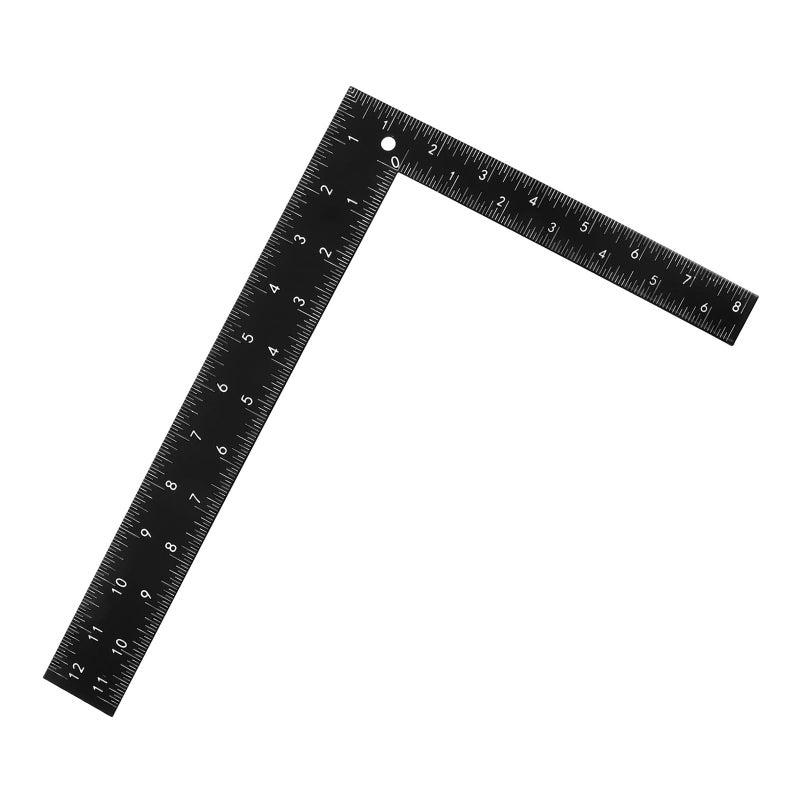 IMIKEYA L Shaped Metal Framing Square Carpenter Ruler Right Angle Measuring Tool - Image 2
