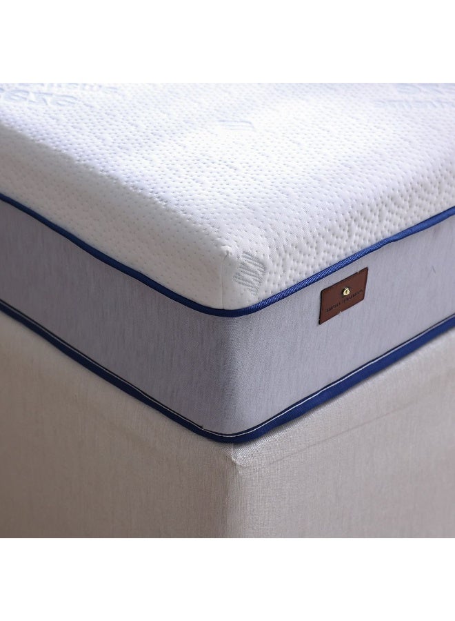 DANUBE HOME Breeze Gel Pro Visco Memory Foam Super King Bed Mattress - Medium Soft Pocket Spring - 200x200x25 cm - 20 Years Warranty - Ideal for Ultimate Comfort in UAE
