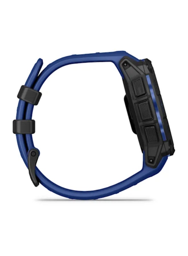 جارمين ساعة GARMIN Instinct 3 – 45 مم، سوداء مع حزام أزرق/أسود | شاشة AMOLED ساطعة بحجم 1.2" مع عمر بطارية يصل إلى 18 يومًا | تصميم متين مع مصباح يدوي مدمج، إشعارات ذكية - Image 5