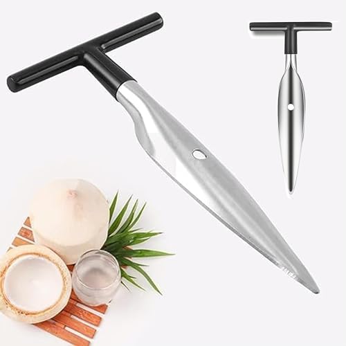Homava Stainless Steel Coconut Opener Tool, Coconut Hole Maker, Coconut Water Opener, Coconut Driller | Pack-1 | Silver - Image 1