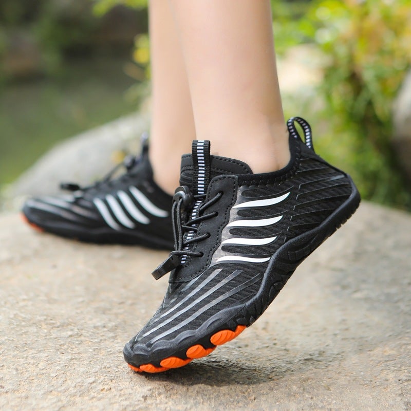 New Model Outdoor Children''s Non-Slip Barefoot Shoes, Swimming and River Tracing Shoes, Lightweight and Breathable Parent-Child Shoes, Five-Toe Sports Shoes - Image 1