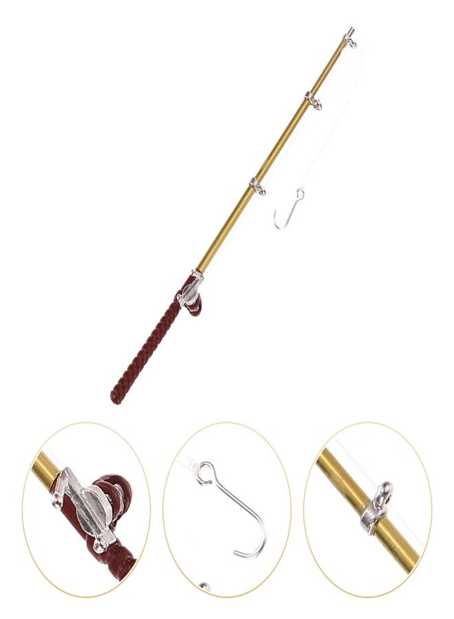 توي اند اونا صنارة صيد مصغرة لبيت الدمى من توياندونا، صنارة صيد جنية صلبة، أثاث مناظر طبيعية صغيرة لتزيين منزل اللعب للأطفال - Image 3