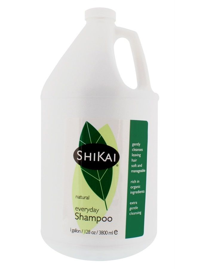 Shikai - Everyday Cleansing Shampoo, Plant-Based, Non-Soap, Non-Detergent, Gently Cleanses Leaving Hair Soft and Manageable (Unscented, 1 Gallon) - Image 1