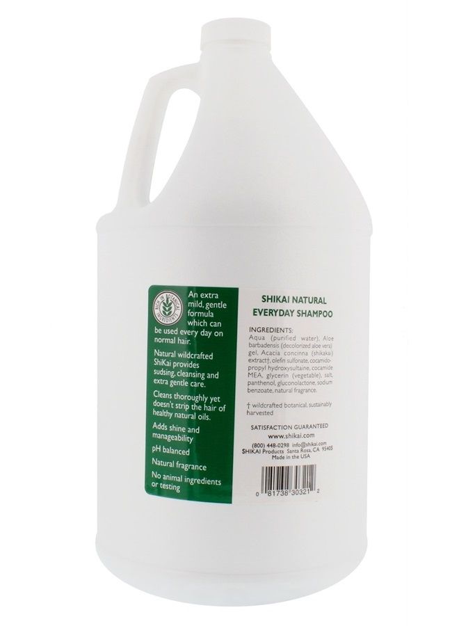 Shikai - Everyday Cleansing Shampoo, Plant-Based, Non-Soap, Non-Detergent, Gently Cleanses Leaving Hair Soft and Manageable (Unscented, 1 Gallon) - Image 2