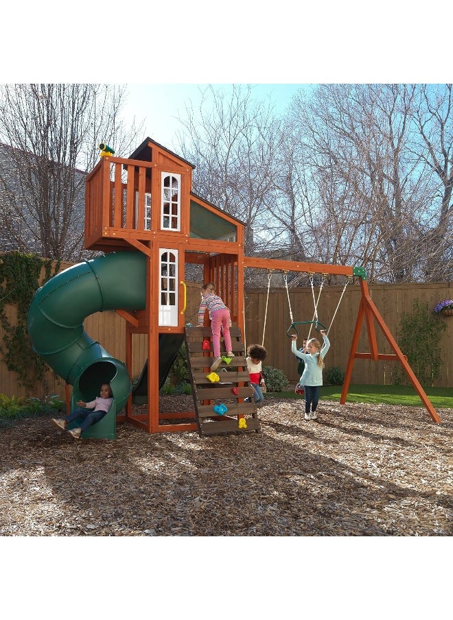 KidKraft Kidkraft F29085 Austin Swing Set/Playset, Brown  - Image 5