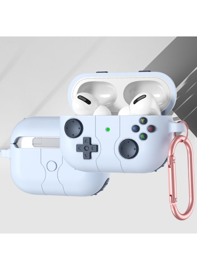 Generic - Sky Blue Game Console Case for AirPods 4 & AirPods Pro 1/2 - Lightweight Protective Shell - Image 1