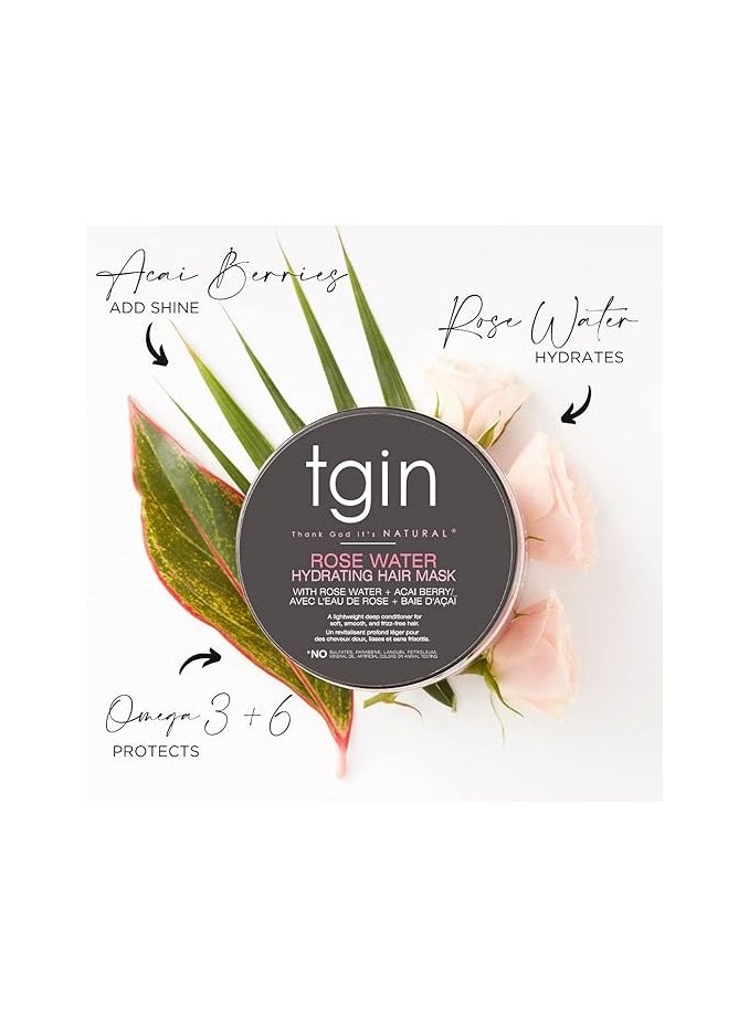 Tgin Rose Water Hydrating Hair Mask For Curls - Kinks - Waves  - Image 2