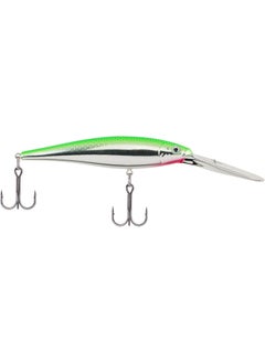 Berkley Flicker Minnow Fishing Lure Lime Chrome 12 oz 4 12in  11cm Crankbaits Realistic Minnow Profile Sharp Dive Curve Gets to Fish Quickly Equipped with Fusion19 Hook